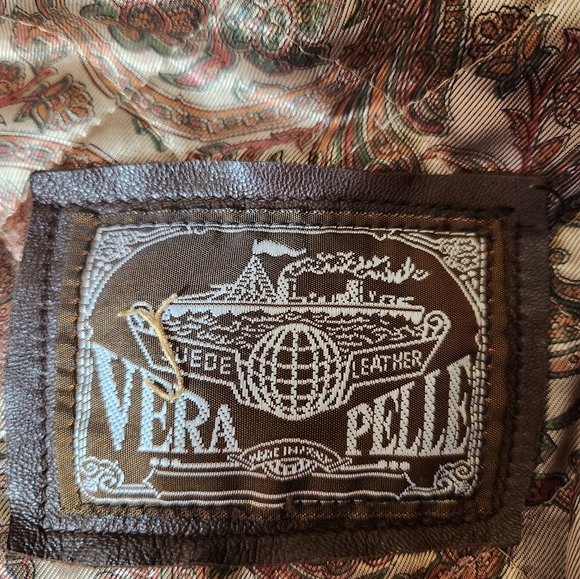 VERA PELLE SZ.L ITALIAN LEATHER JACKET AWESOME STYLE - Picture 3 of 5